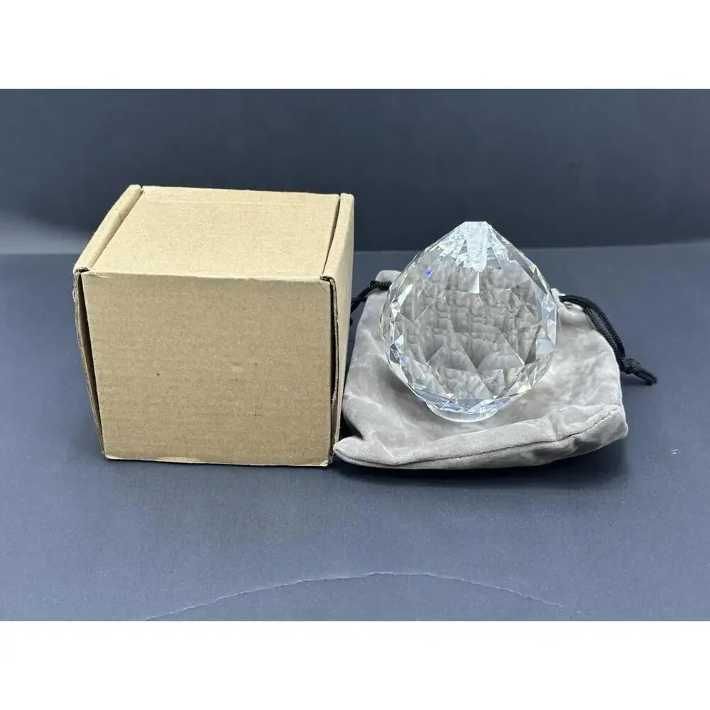 Crystal Prism Ball Chandelier Hanging Pendant Light Window Sun Catcher Christmas